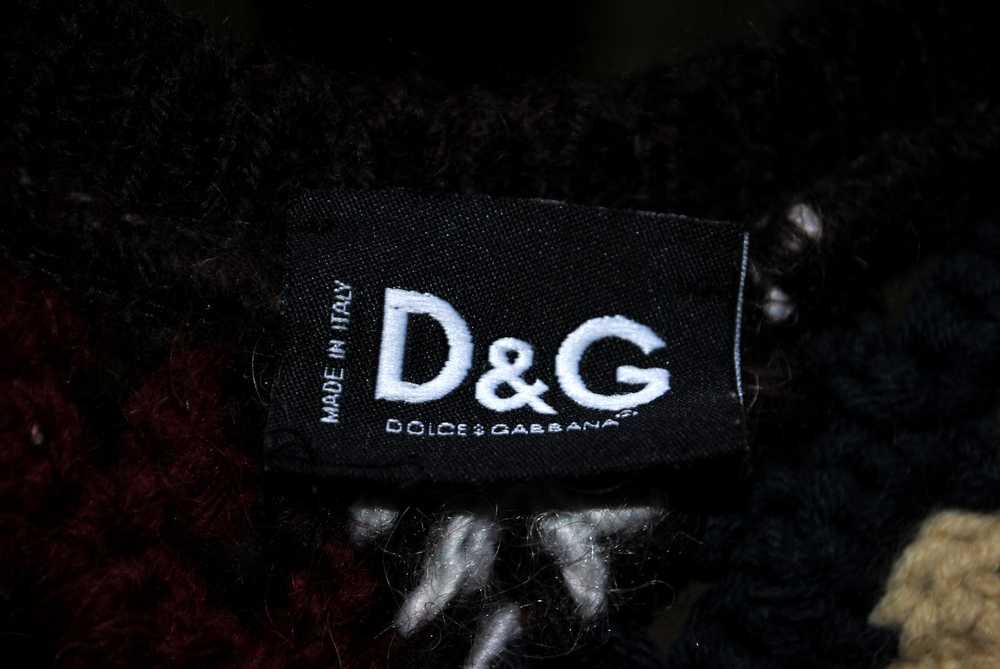 Dolce & Gabbana Vintage D&G Square Crochet Wool K… - image 8