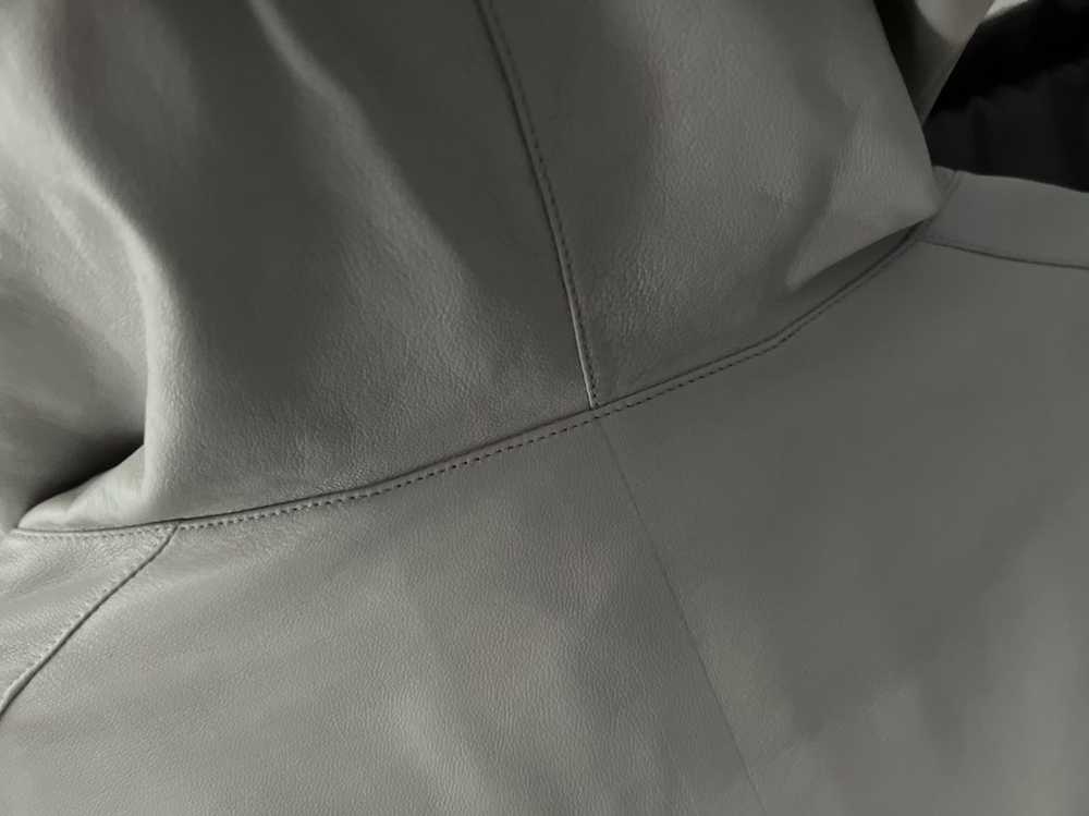 Givenchy Givenchy Grey Lamb Leather Hoodie - image 6