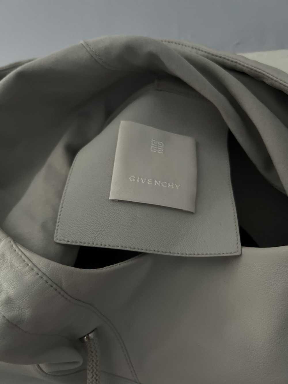 Givenchy Givenchy Grey Lamb Leather Hoodie - image 7