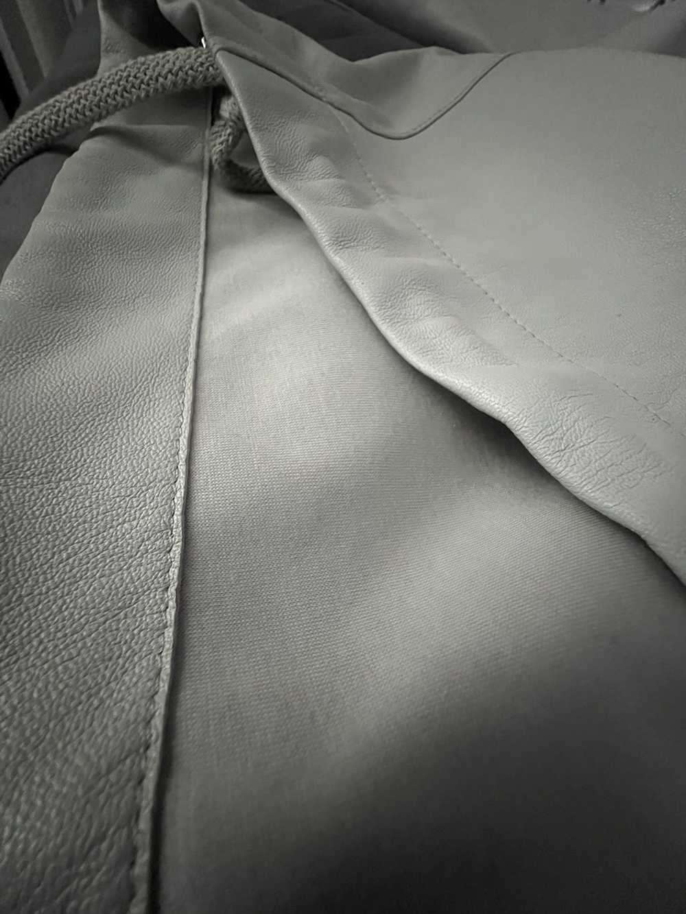Givenchy Givenchy Grey Lamb Leather Hoodie - image 8