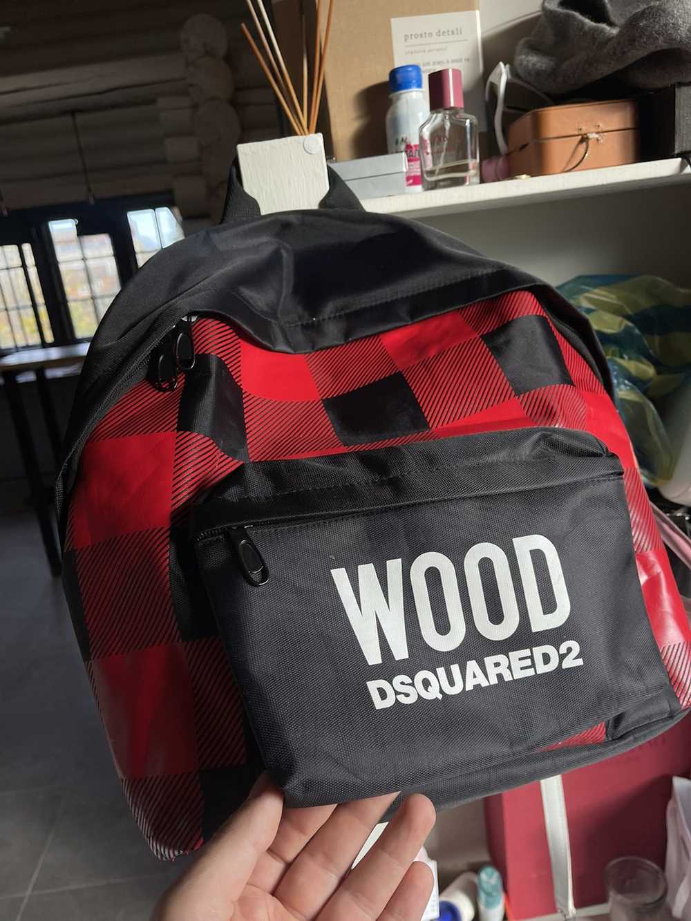 Dsquared2 Dsquared2 wood checkered sample backpack - image 6