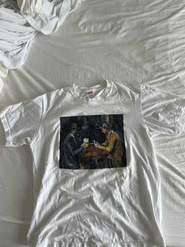 Supreme cards hot sale tee white