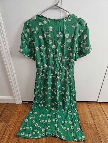 New Look Petite Green floral midi dress