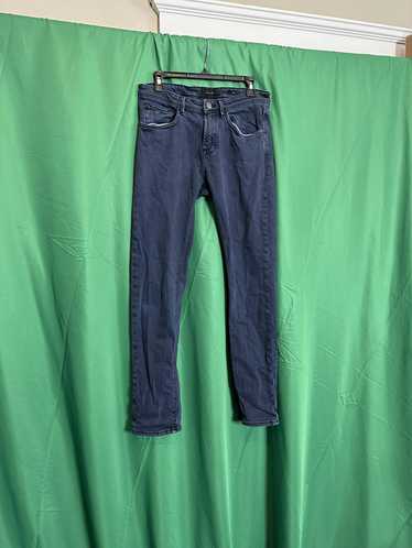 Massimo Dutti Slim fit blue/gray denim jeans 30”