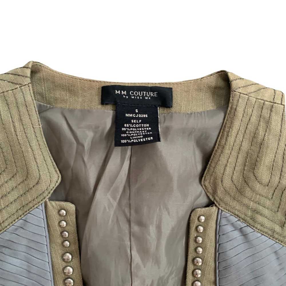 Miss Me MM Couture by Miss Me Accented Olive Vest - image 4
