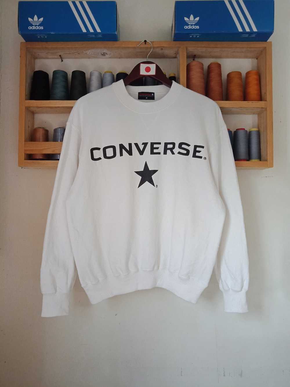 Converse × Vintage Vintage Converse Big Logo Swea… - image 1