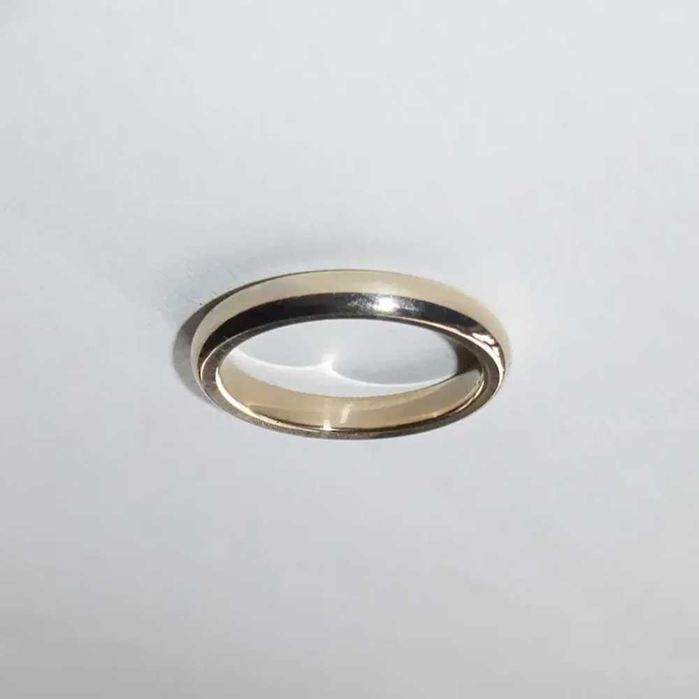 Edwardian 14k Classic Band Ring - image 2