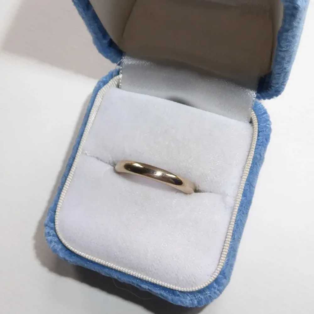 Edwardian 14k Classic Band Ring - image 6