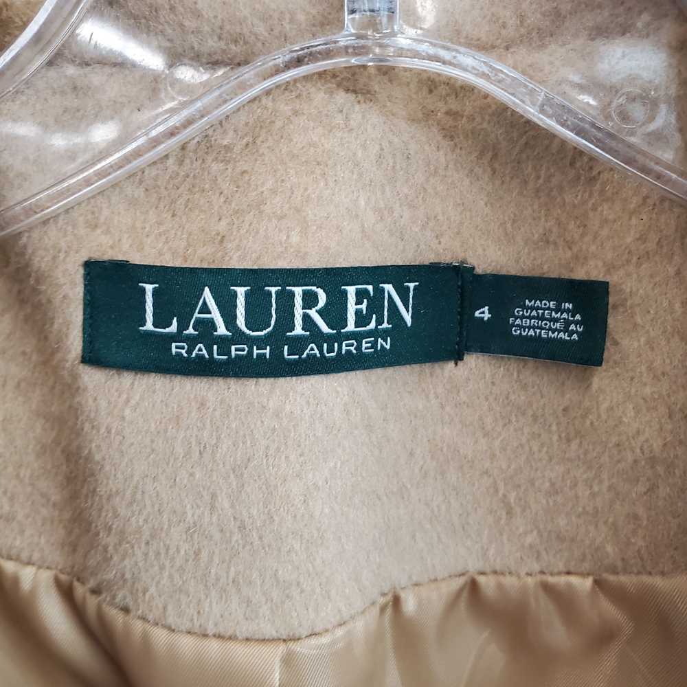 Lauren Ralph Lauren Tan Wool Blend Coat WM Size 4… - image 3