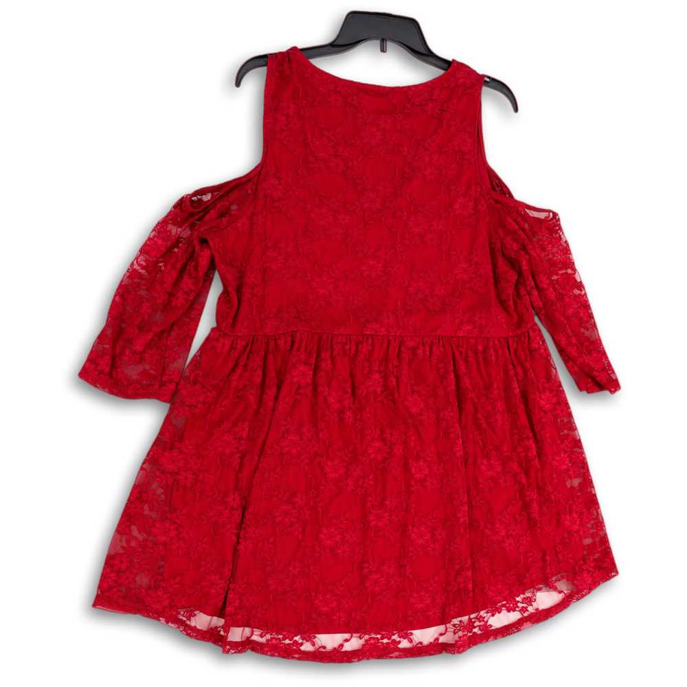 Torrid NWT Womens Red Floral Lace Babydoll Stretc… - image 2