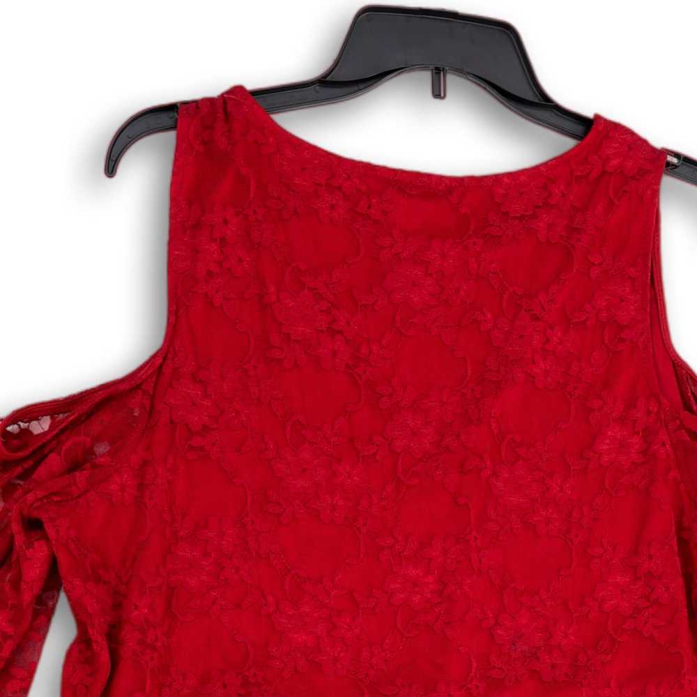 Torrid NWT Womens Red Floral Lace Babydoll Stretc… - image 4