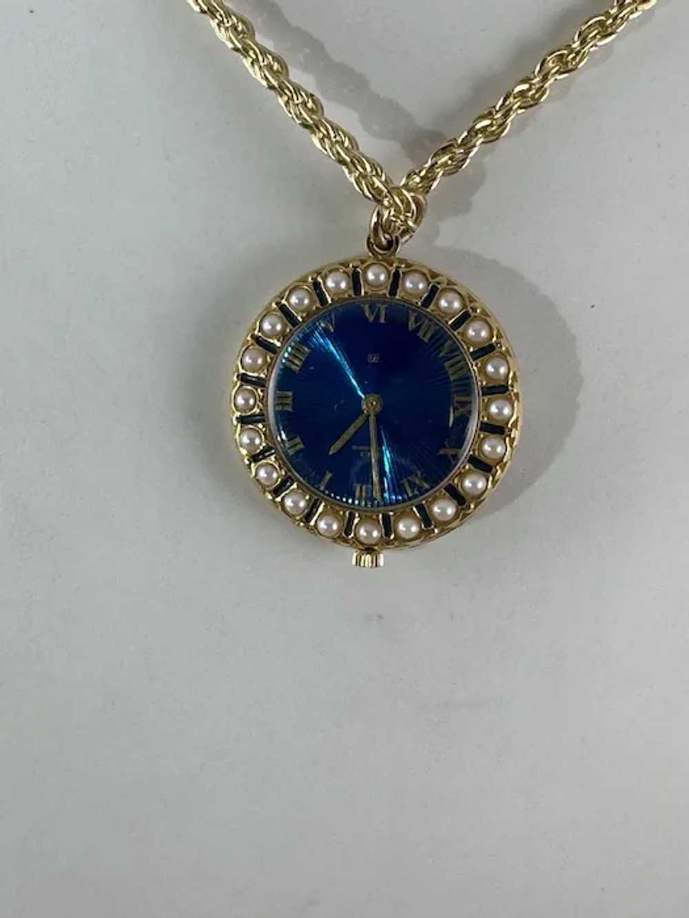 Vintage Pendant Watch Saks Fifth Ave 17 Jewels  S… - image 4