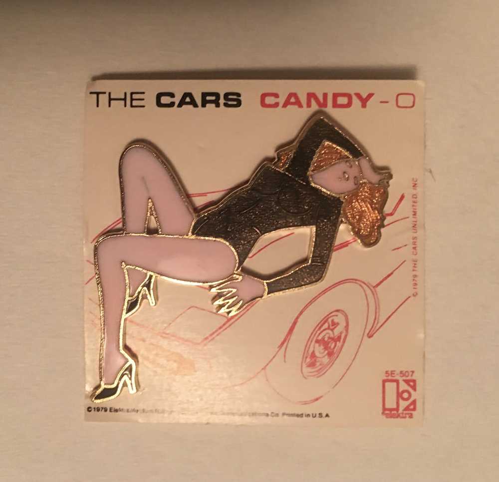 Vintage the cars Candy o Promo Enamel badge pin v… - image 1