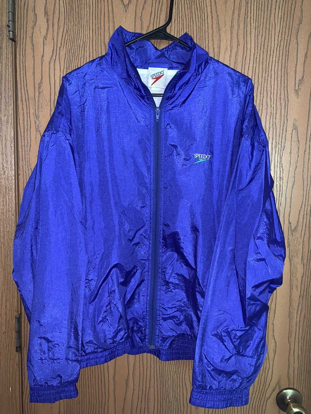 Speedo × Vintage Vintage 90s Speedo Windbreaker J… - image 1