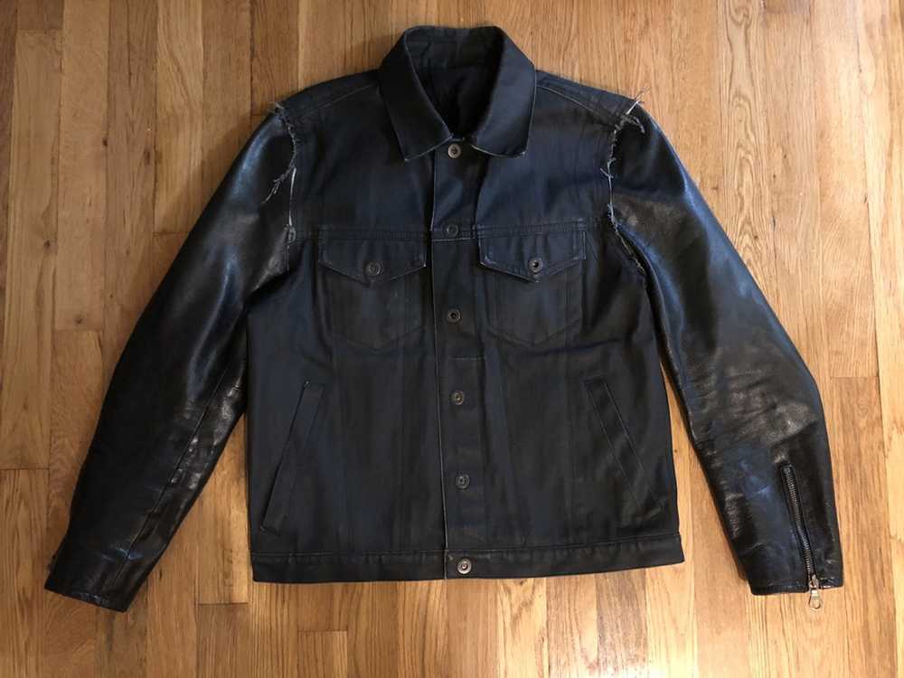 En Noir × Gap En Noir x Gap Leather Denim Jacket - image 1