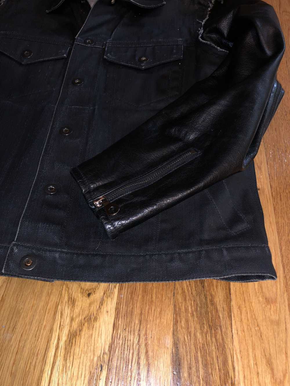 En Noir × Gap En Noir x Gap Leather Denim Jacket - image 4
