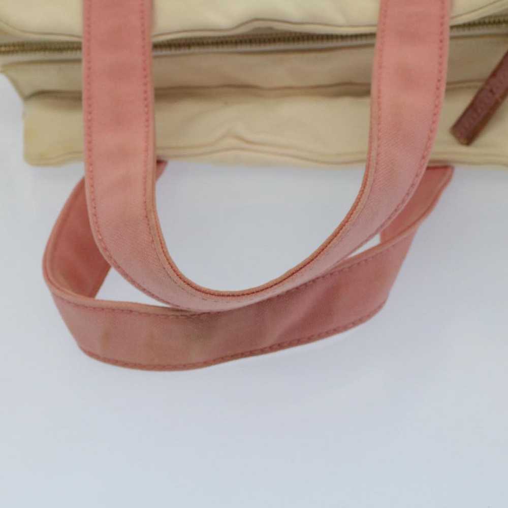 Chanel CHANEL Hand Bag Canvas Pink White CC Auth … - image 7