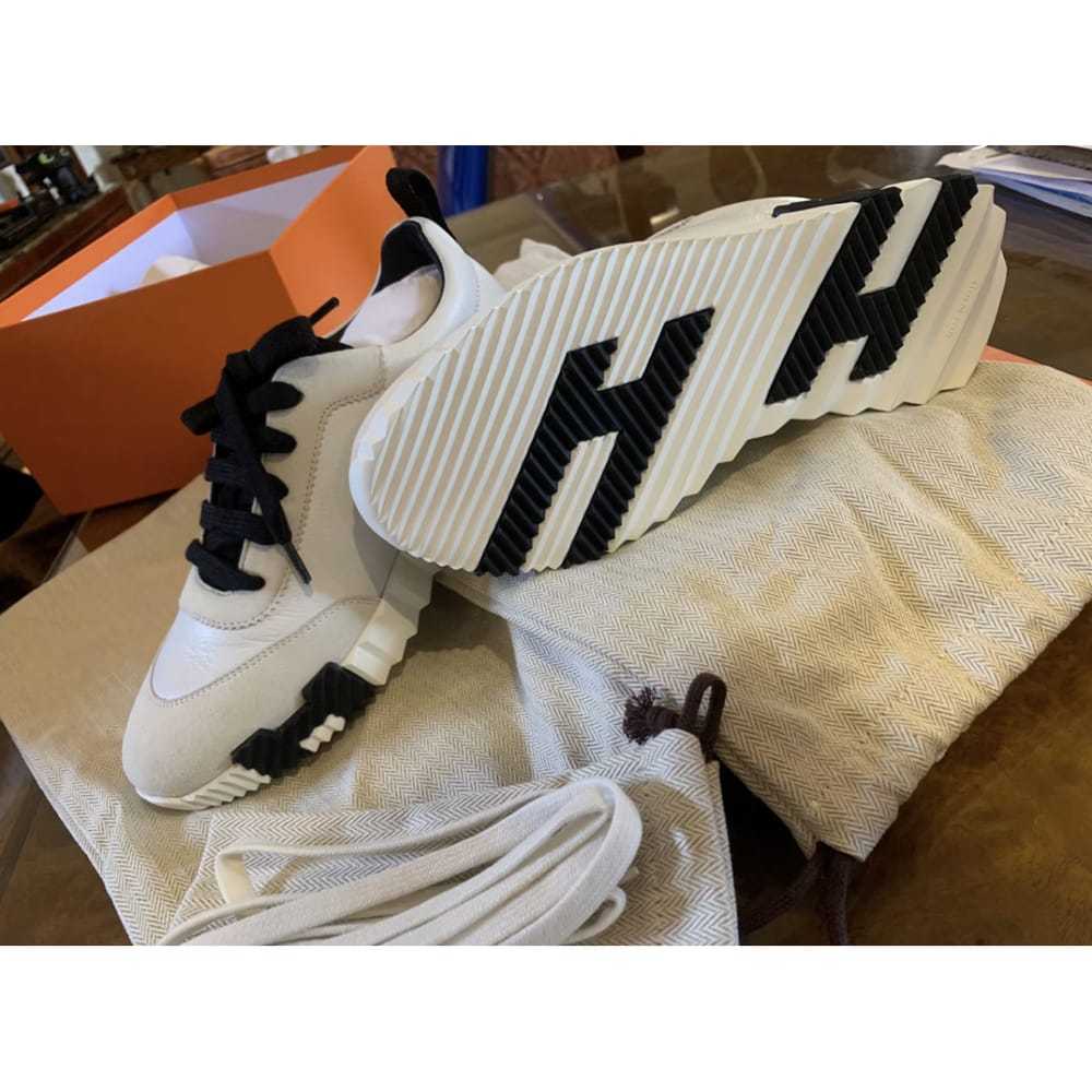 Hermès Bouncing leather trainers - image 3