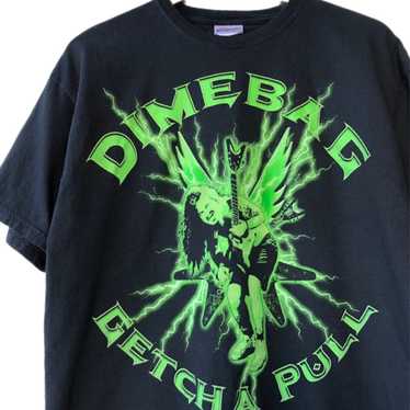 Vintage Dimebag Darrell Tee Blacktooth Pantera Y2K Rare Metal