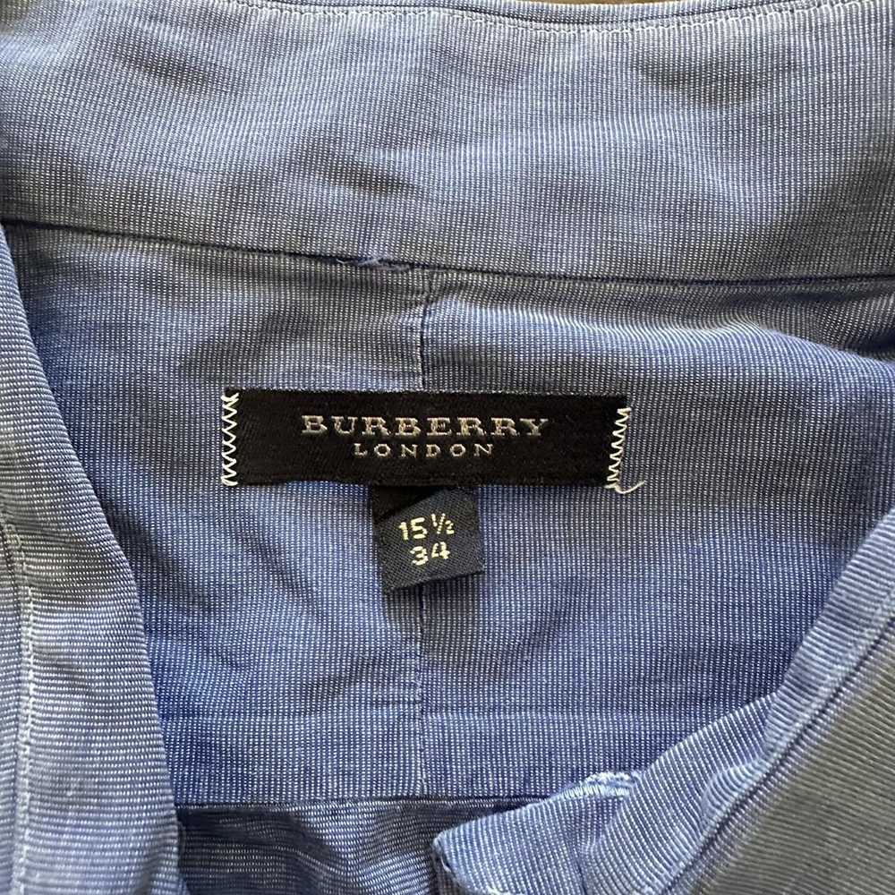 Burberry × Vintage Vintage men’s blue Burberry Lo… - image 2