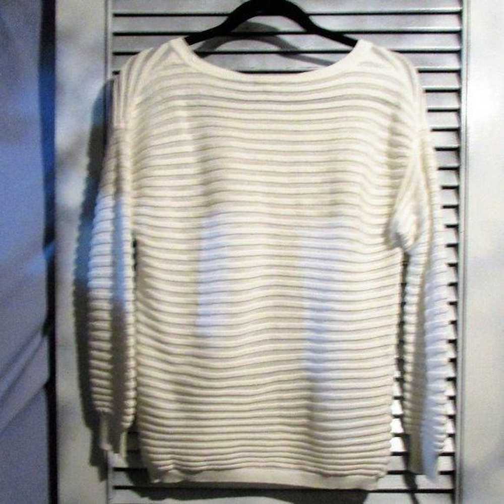 Vince Camuto Vince Camuto Medium White Striped Sw… - image 3