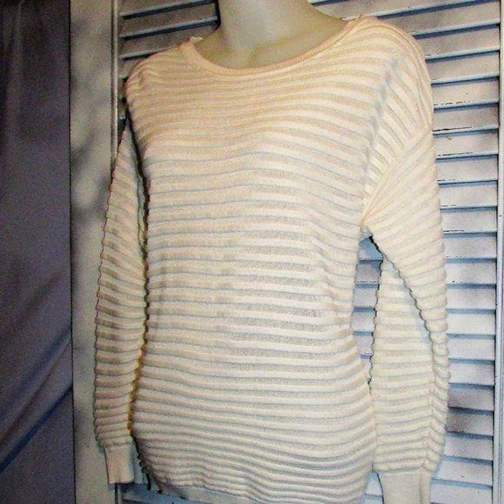 Vince Camuto Vince Camuto Medium White Striped Sw… - image 7
