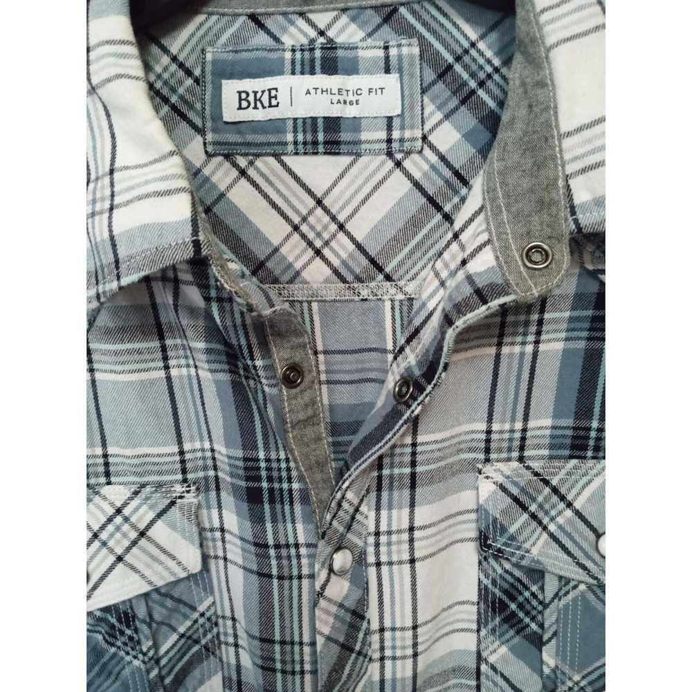 Bke BKE Snap Front Plaid Shirt Long Sleeve. Large - image 4