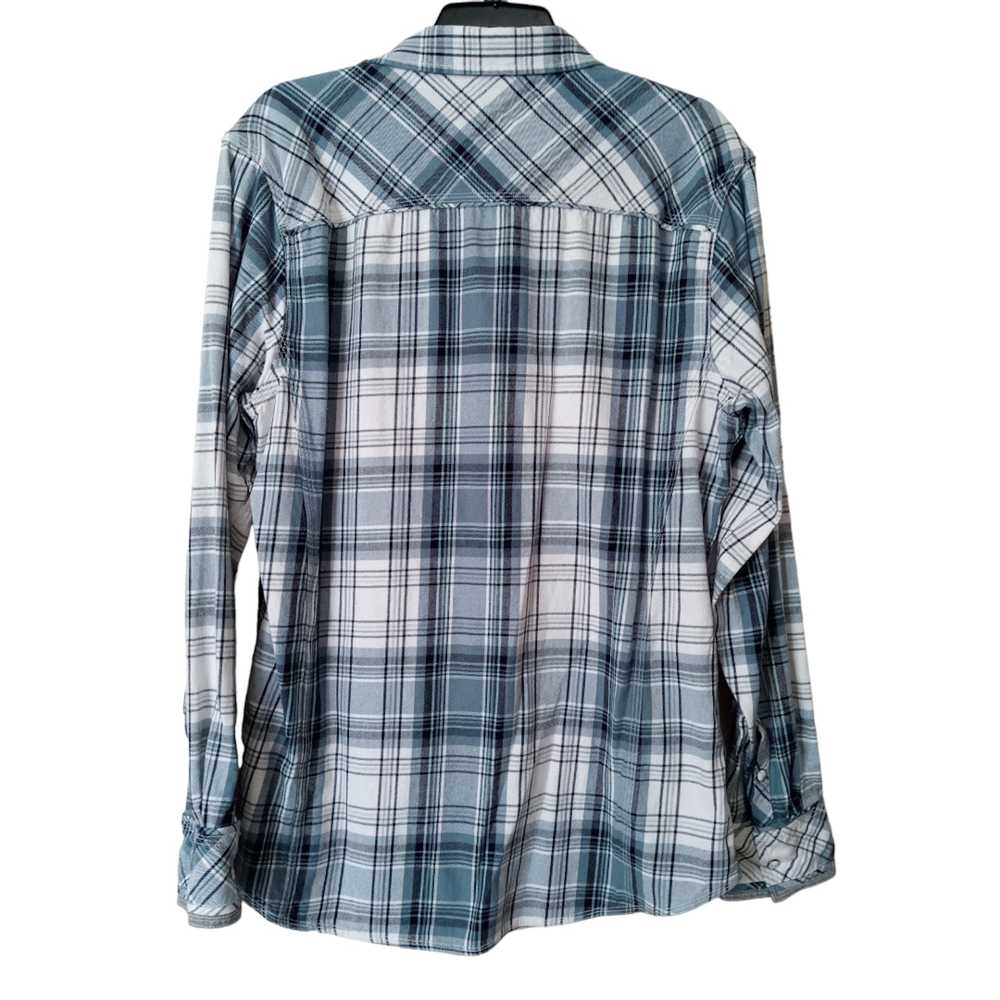 Bke BKE Snap Front Plaid Shirt Long Sleeve. Large - image 5