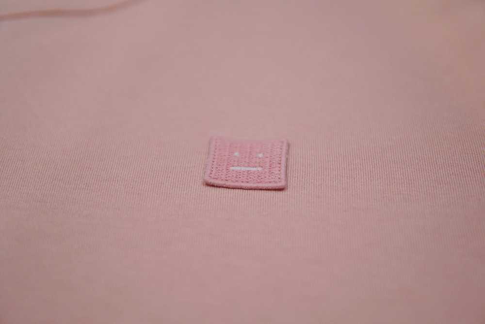 Acne Studios Acne Studios Pink Logo Crew Neck T-S… - image 2