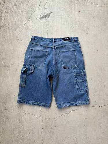 Vintage 90s Y2K FUBU Baggy Oversized Jean Shorts Streetwear