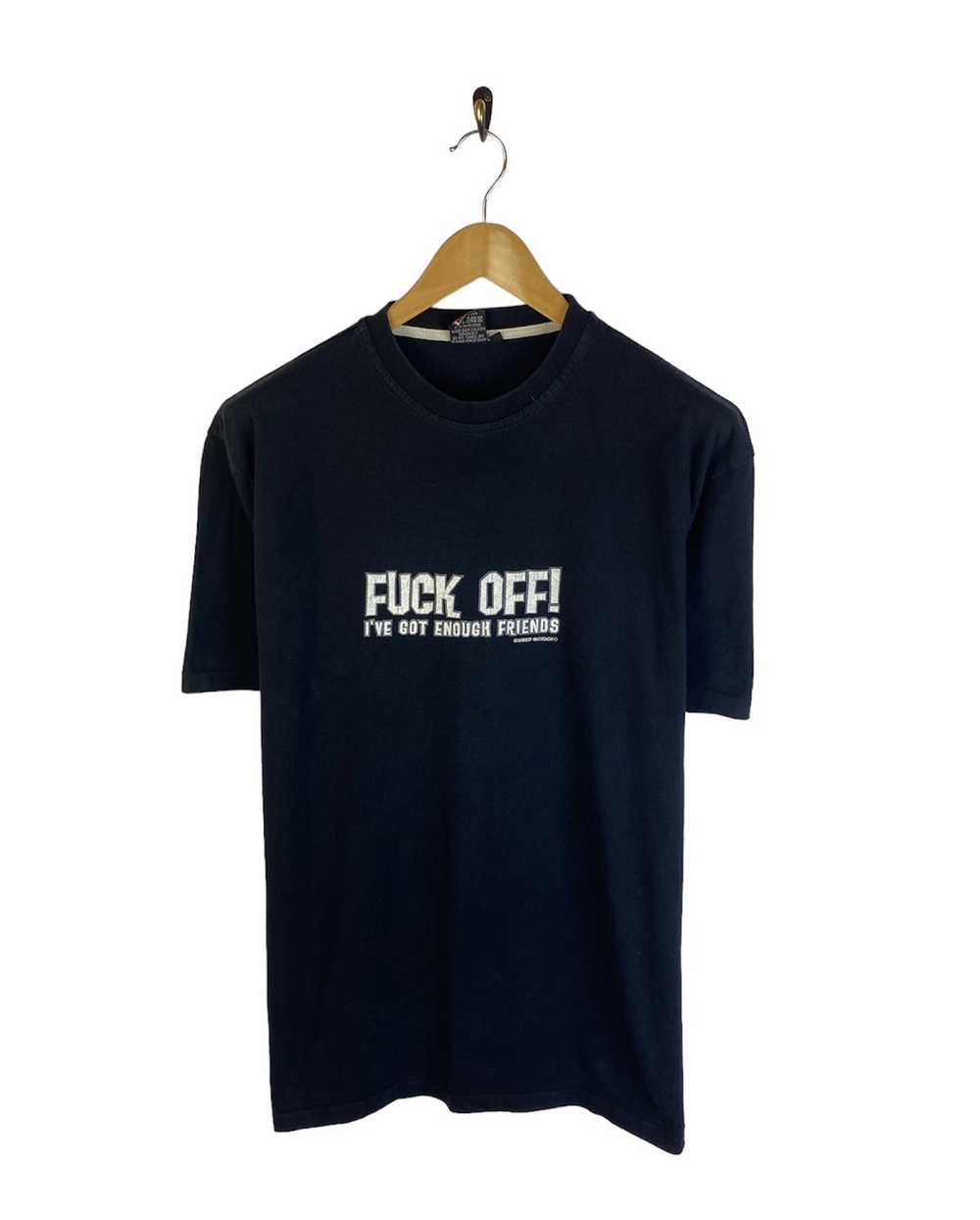 Humor × Streetwear × Vintage Vintage Fuck Off T S… - image 1