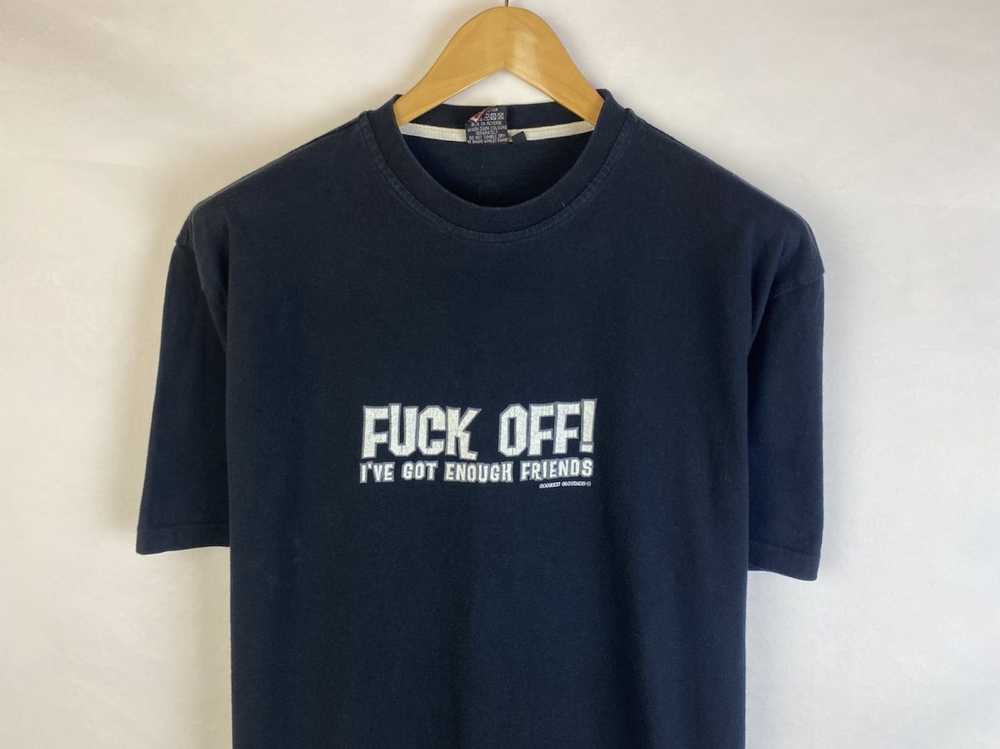 Humor × Streetwear × Vintage Vintage Fuck Off T S… - image 2