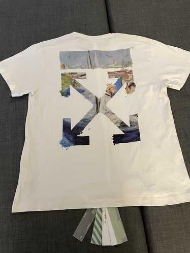 オフホワイト OFF WHITE BACK PRINT TEE M OMAA038S21JER003