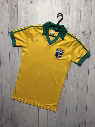 Soccer Jersey × Vintage Vintage Brazil soccer jer… - image 1