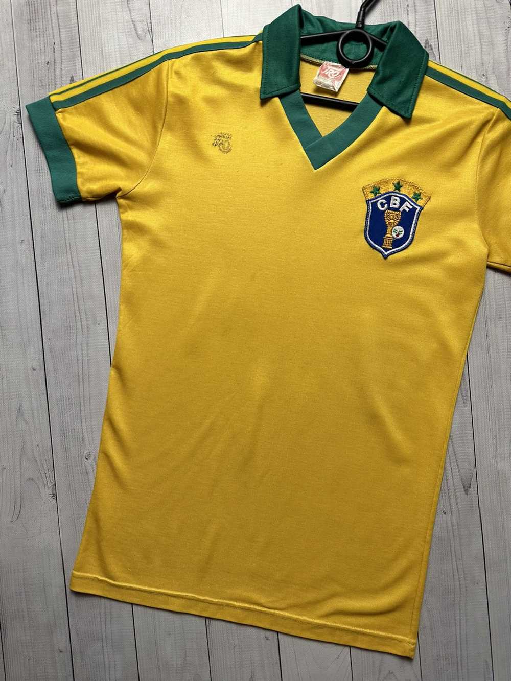 Soccer Jersey × Vintage Vintage Brazil soccer jer… - image 2