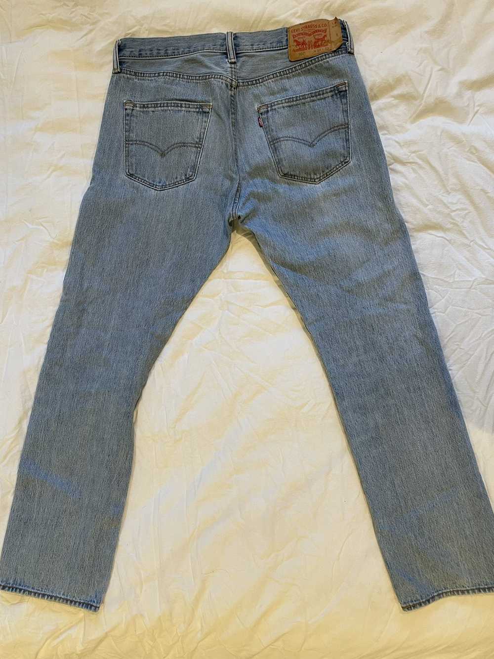 Levi's Vintage Clothing 501 light wash denim - image 2