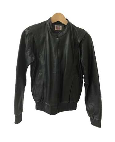 Leather Jacket × Vintage Steel vintage biker leat… - image 1