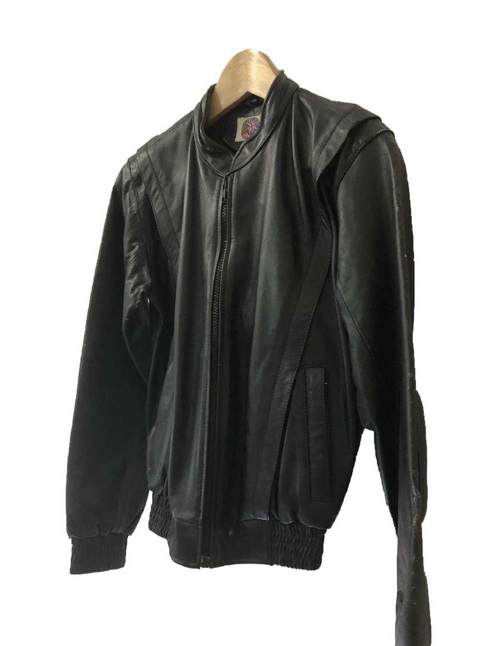 Leather Jacket × Vintage Steel vintage biker leat… - image 2