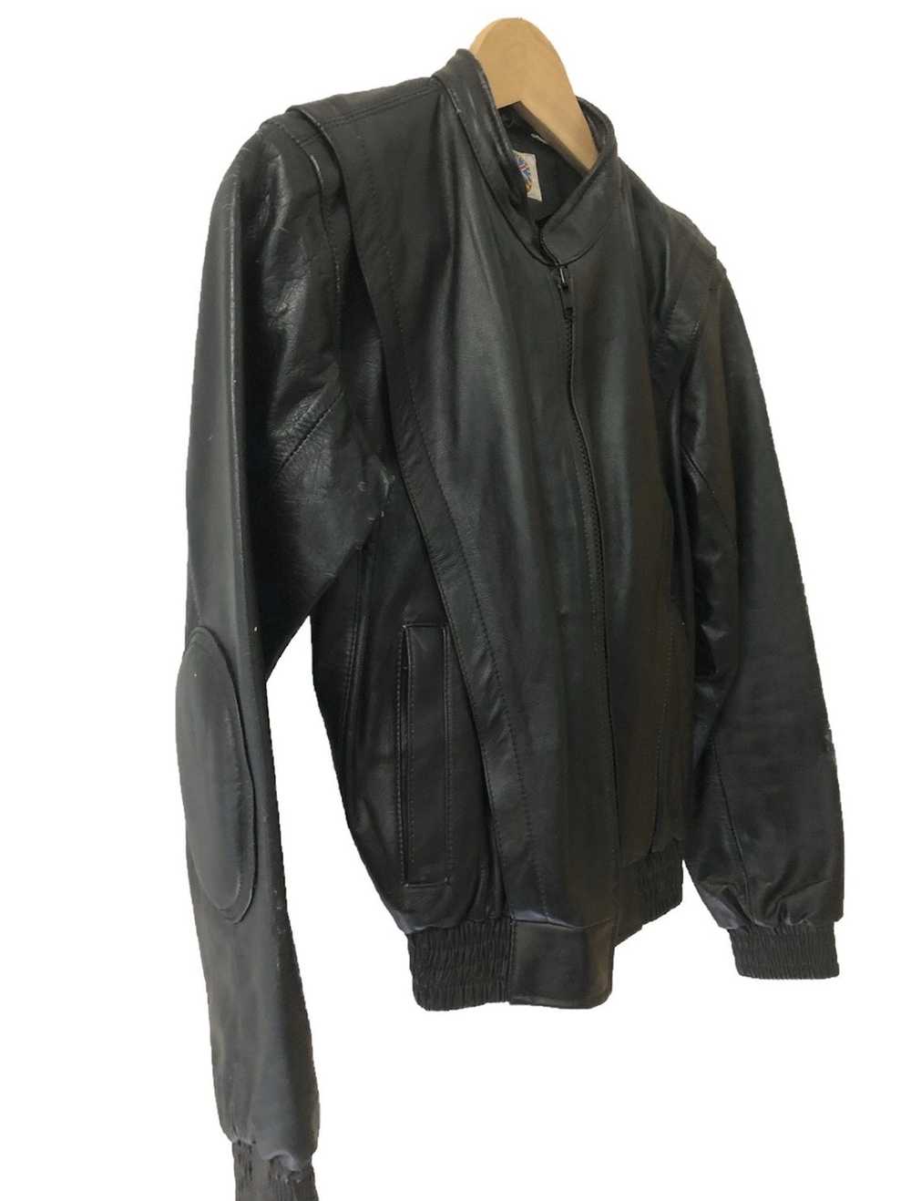 Leather Jacket × Vintage Steel vintage biker leat… - image 3