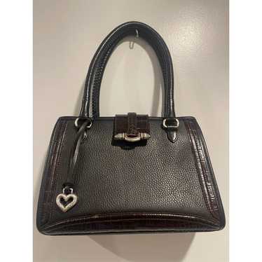 Brighton Vintage Brighton Black Leather Handbag S… - image 1