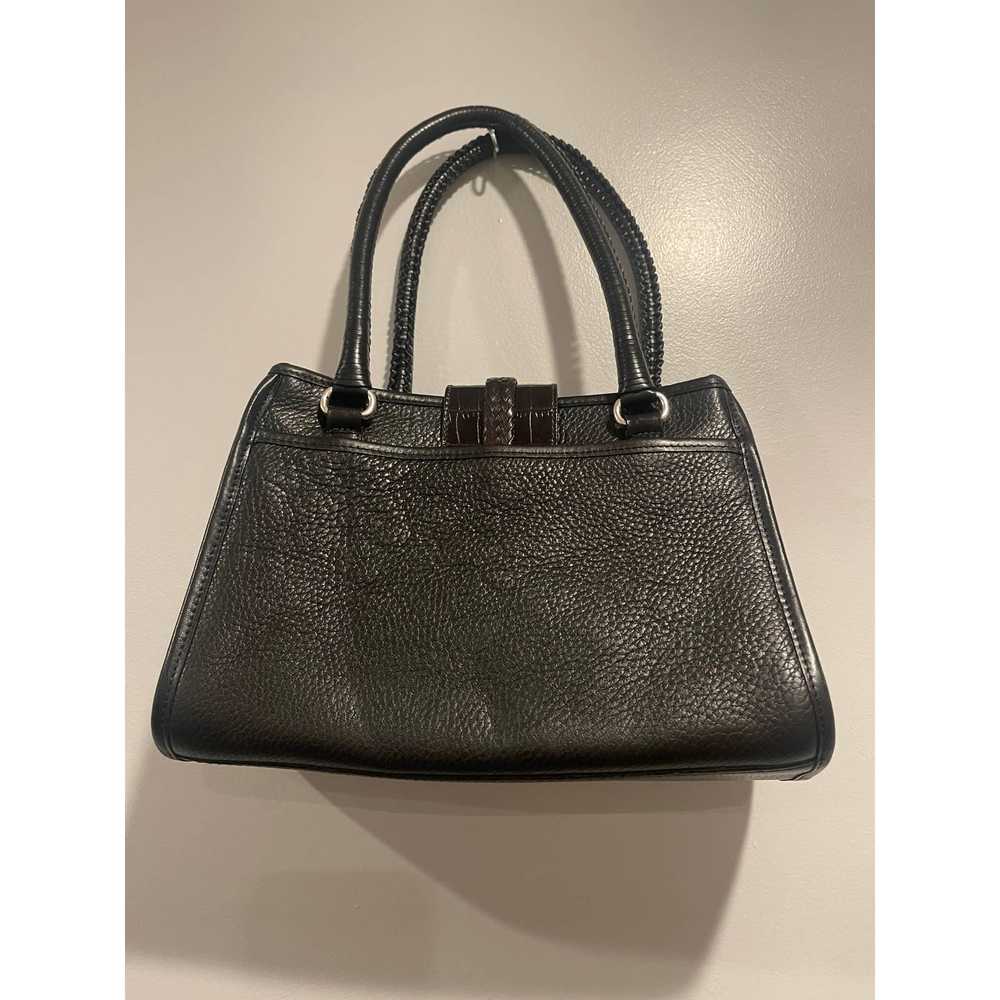 Brighton Vintage Brighton Black Leather Handbag S… - image 4