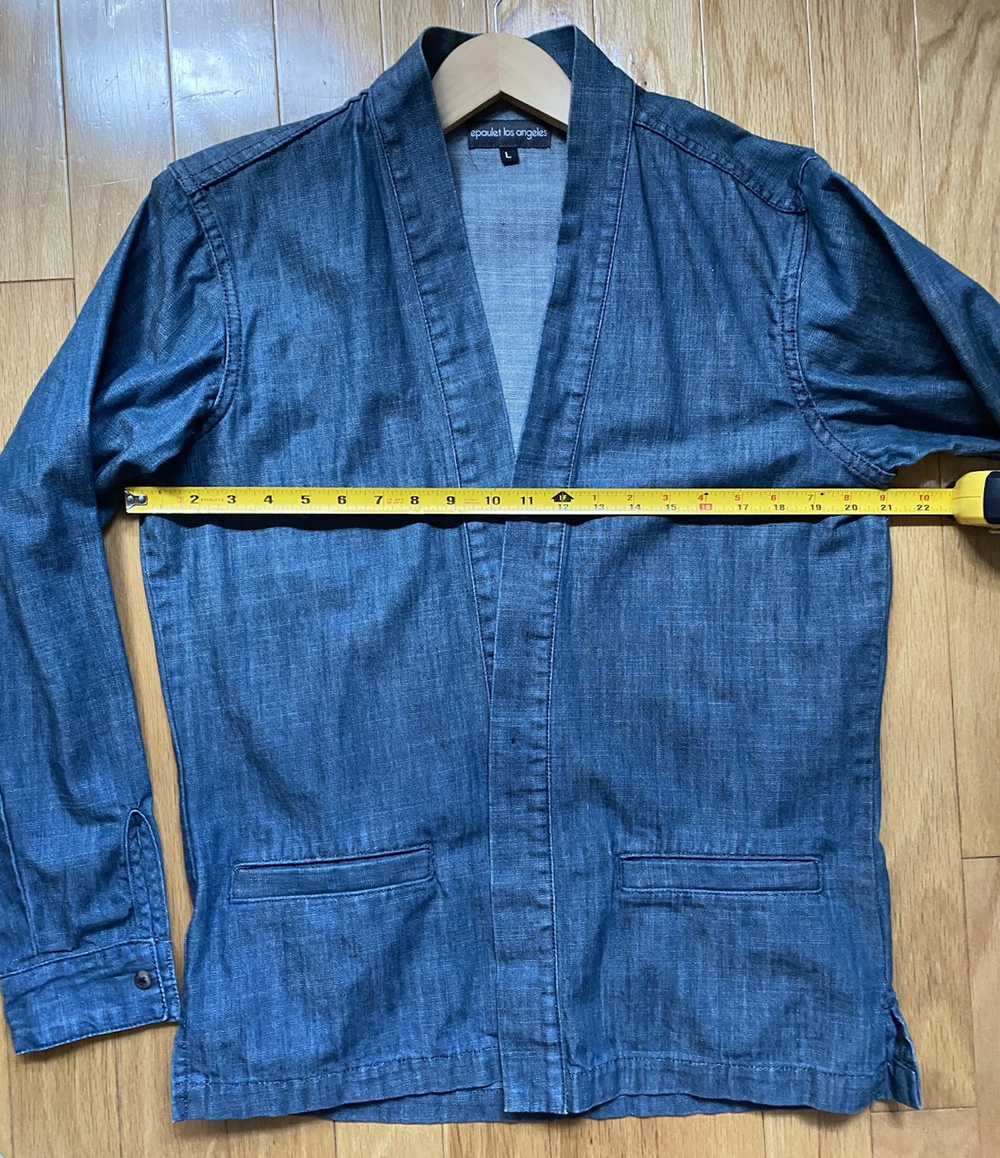 Epaulet Raw Denim Jacket With Japanese influence - image 8