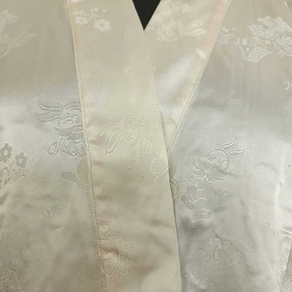 Vintage Asian Silk Kimono Robe Vintage Embroidere… - image 6