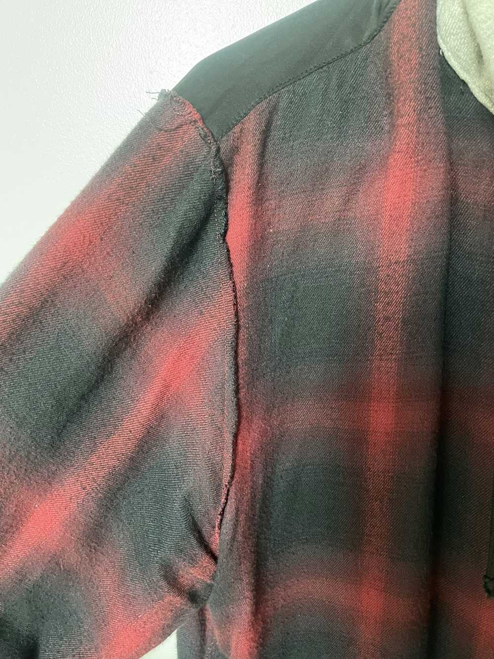 Undercover Undercover Flannel Hoodie Shirt - image 4