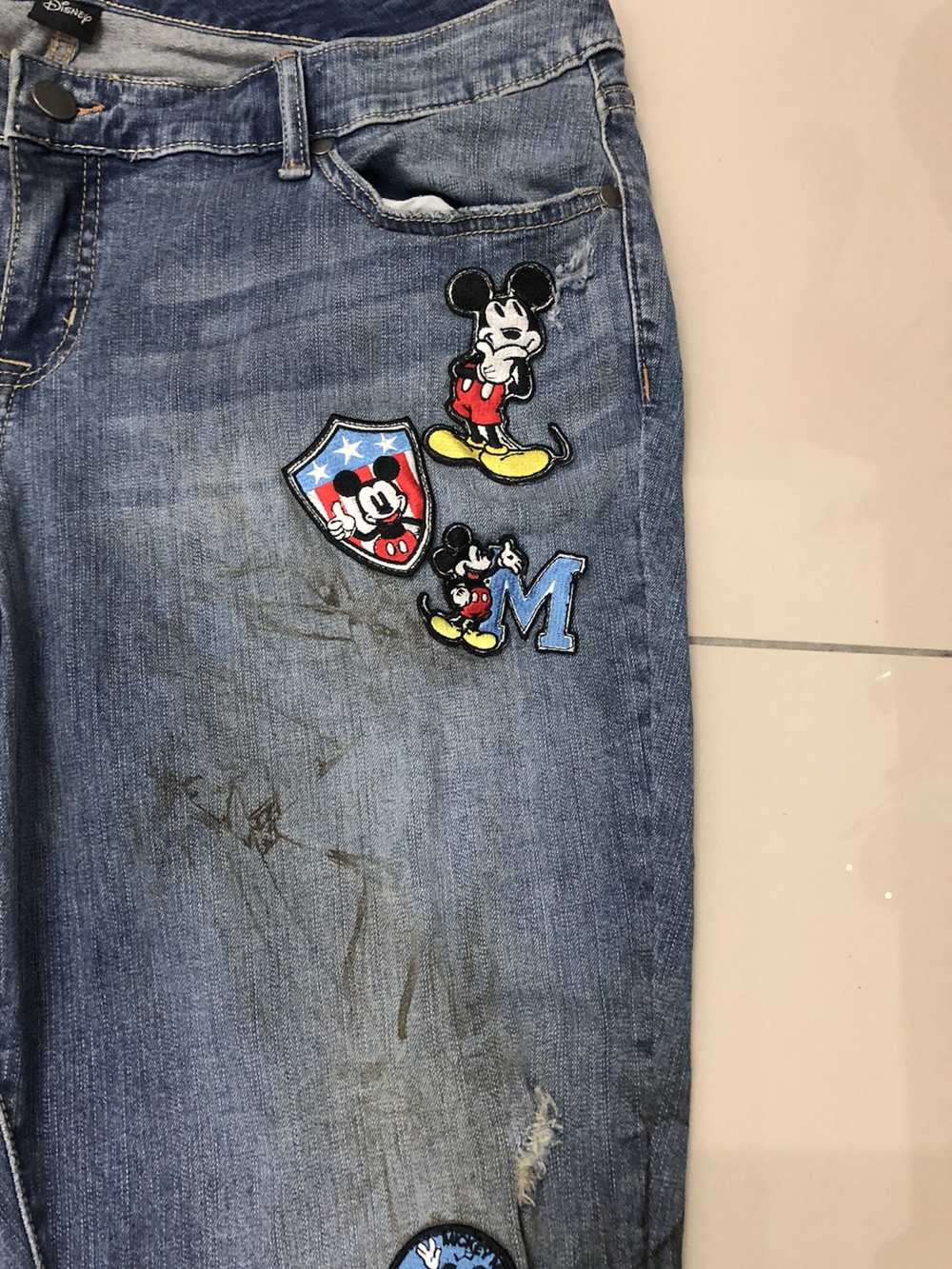 Disney × Distressed Denim Disney Patch Distressed… - image 2