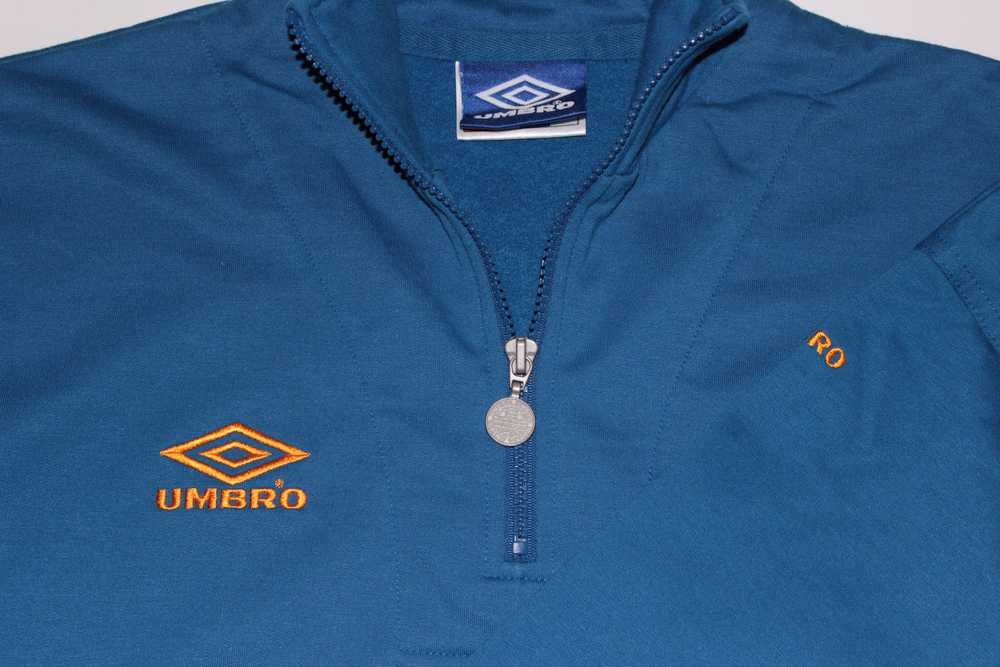 Umbro UMBRO Vintage Fleece Anorak Jacket from 90s - image 2