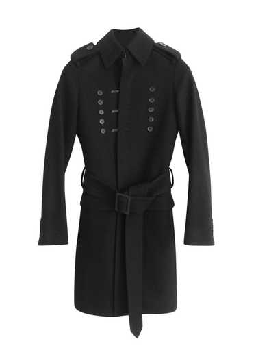 Dior Dior Homme Black Wool Trench Coat - image 1