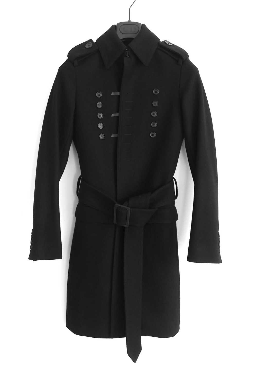 Dior Dior Homme Black Wool Trench Coat - image 2