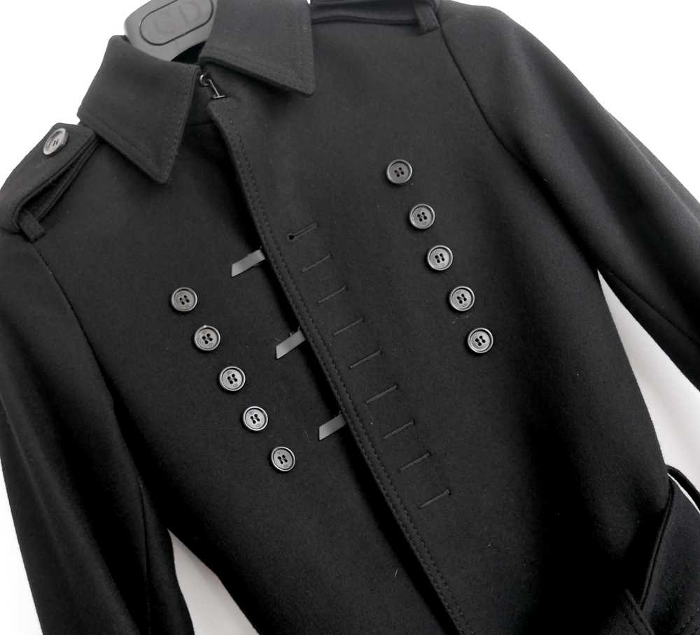 Dior Dior Homme Black Wool Trench Coat - image 3