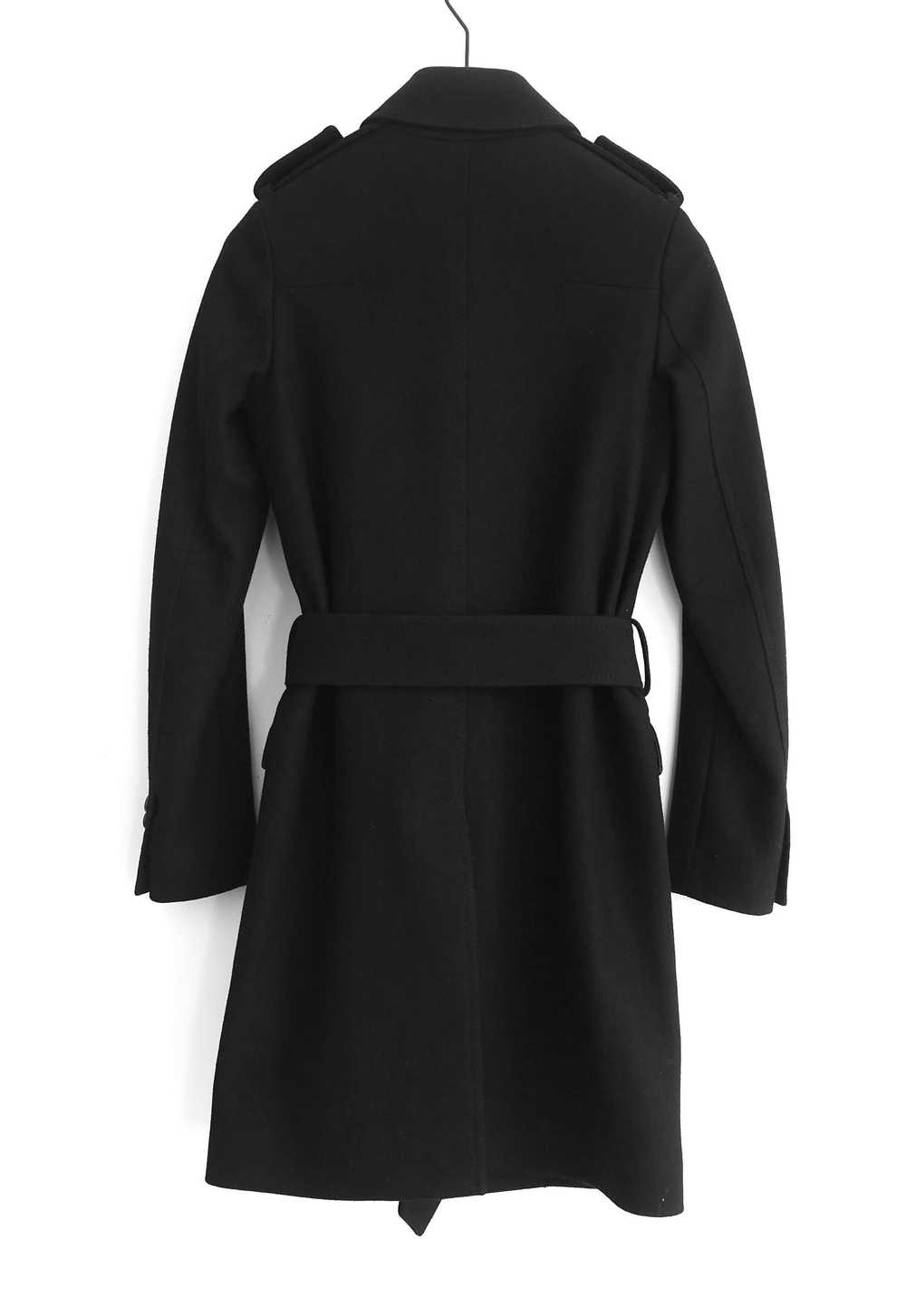 Dior Dior Homme Black Wool Trench Coat - image 4